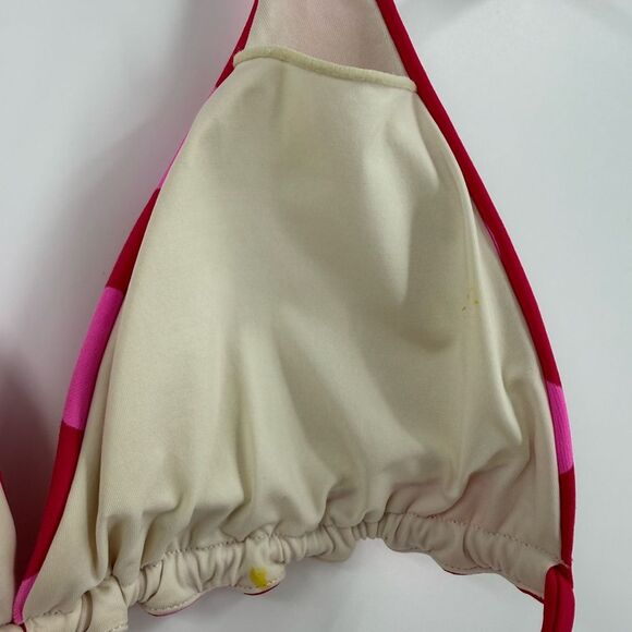 OndadeMar Pink Polka Dot Halter Bikini Top – Latin Fit, Size Medium - Picture 6 of 6